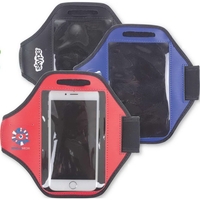 17" x 7" armband cellphone holder with hook and loop strap,... from ASI 48500...