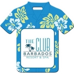 Hawaiian Shirt Shaped Luggage Tag