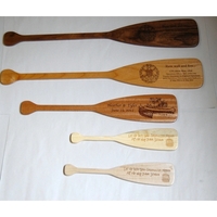 Promotional wooden paddles measure 2 1/2" x 12" and are great... from ASI...