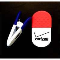 Pill Shaped Magnetic Memo Clip Holder