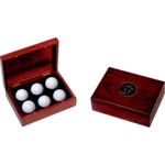 Rosewood Box for 6 Golf Balls