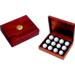 Rosewood Box For 12 Golf Balls