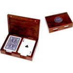 Rosewood Playing Cards Case