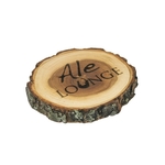 Bark on Rustic Coaster