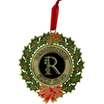 Holiday Ornament-Enamel Filled Wreath