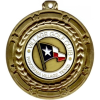 Star brass medal - 3 1/2"