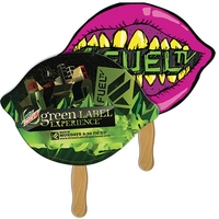 Lemon/Lime Sandwiched Hand Fan Full Color