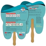 Tooth Hand Fan Full Color (2 Sides)