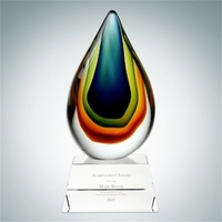 Art Glass Teardrop Award