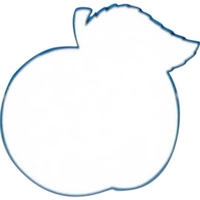 Peach shaped window sign with suction cup (not attached), 8" x... from ASI...