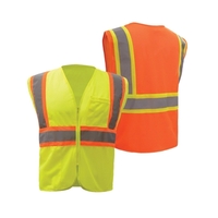Standard Class 2 Two Tone Mesh Safety Vest - Orange