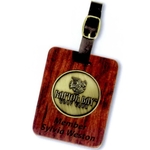 Rectangle Rosewood Baggage Tag