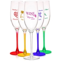Clear champagne flute glass, 8 oz.... from ASI 39552 BEL Promo