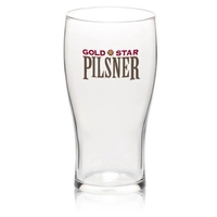 Clear 16 oz pub glass; 5 3/4" height x 3" width.... from ASI 39552 BEL Promo