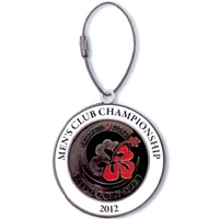 Dome Border Bag Tag - 2 3/4"