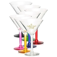 Clear 8.5 oz martini glass with a thick stem design and... from ASI 39552 BEL...
