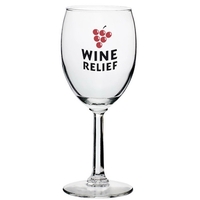 Clear 10 oz. wine glass with hexagonally shaved stem and smooth... from ASI...