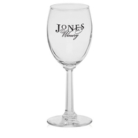 Clear 6.5 oz wine glass with hexagonally shaved glass design.... from ASI...