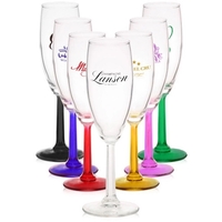 Clear champagne flute glass, 6 oz.... from ASI 39552 BEL Promo