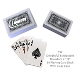 Popular Miniature Playing Card Deck, 54 Cards, 2 1/4"