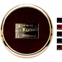 Leather coasters with a coin.... from ASI 67961 Lorente LLC / Lorente