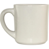 Restaurant Grade China - American White Stoneware Collection, Mug, 10 oz......