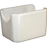 Sugar Packet Holder American White Stoneware Collection,