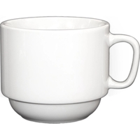 Restaurant Grade China - Classic White Porcelain Collection, Cup, stackable,...
