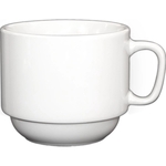 Cup, stackable, 7 oz. Classic White Porcelain Collection,