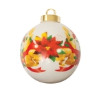 3" Ceramic Ball Ornament - Bell