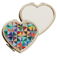 Heart shaped compact with interior mirror.... from ASI 77988 Photo USA Corp /...