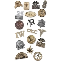 Die struck lapel pin in two-dimensional setting.... from ASI 74100 Norco...