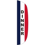 3' x 15' Message Flutter Flag - Dinner