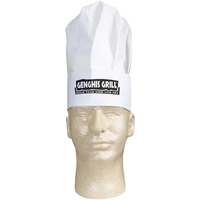 White Nonwoven Chef Hat with Slide Closer