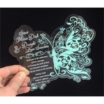 5" x 7" - Clear Acrylic Invitations