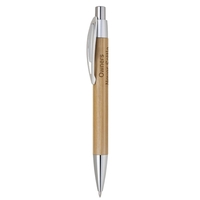 Grain Click-Action Bamboo Pen