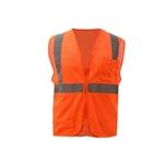 Standard Class 2 Mesh Zipper Safety Vest - Orange
