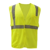 Standard Class 2 Hook & Loop Closure Safety Vest - Lime