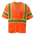 Standard Class 3 Two Tone Mesh Safety Vest - Orange