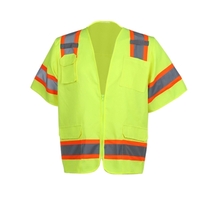 Class 3 Two Tone Surveyor Safety Vest - Lime