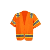 Class 3 Two Tone Surveyor Vest - Orange