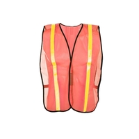 NON ANSI Vest with Elastic - Orange with Yellow Tape... from ASI 58492 GSS...