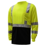 Class 3 Crew Neck Long Sleeve T-Shirt - Lime