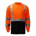 Class 3 Crew Neck Long Sleeve T-Shirt - Orange