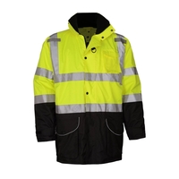 7-IN-1 All Seasons Waterproof Breathable Safety Jacket - Lime... from ASI...