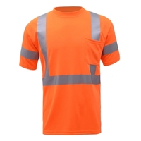 Class 3 Neck Crew Short Sleeve T-Shirt - Orange