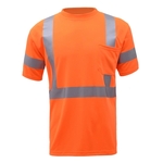 Class 3 Neck Crew Short Sleeve T-Shirt - Orange