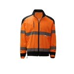 Class 3 - 3M Safety Windbreaker with Black Bottom - Orange