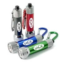 5 LED light with matching 1.5 inch carabiner and aluminum barrel.... from ASI...