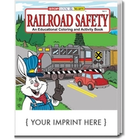 Railroad Safety educational coloring and activity book.... from ASI 45815...